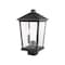 Z-Lite Beacon 2 Light Outdoor Post Mount Fixture, Oil Rubbed Bronze & Clear Beveled 568PHBS-ORB - alternate 2
